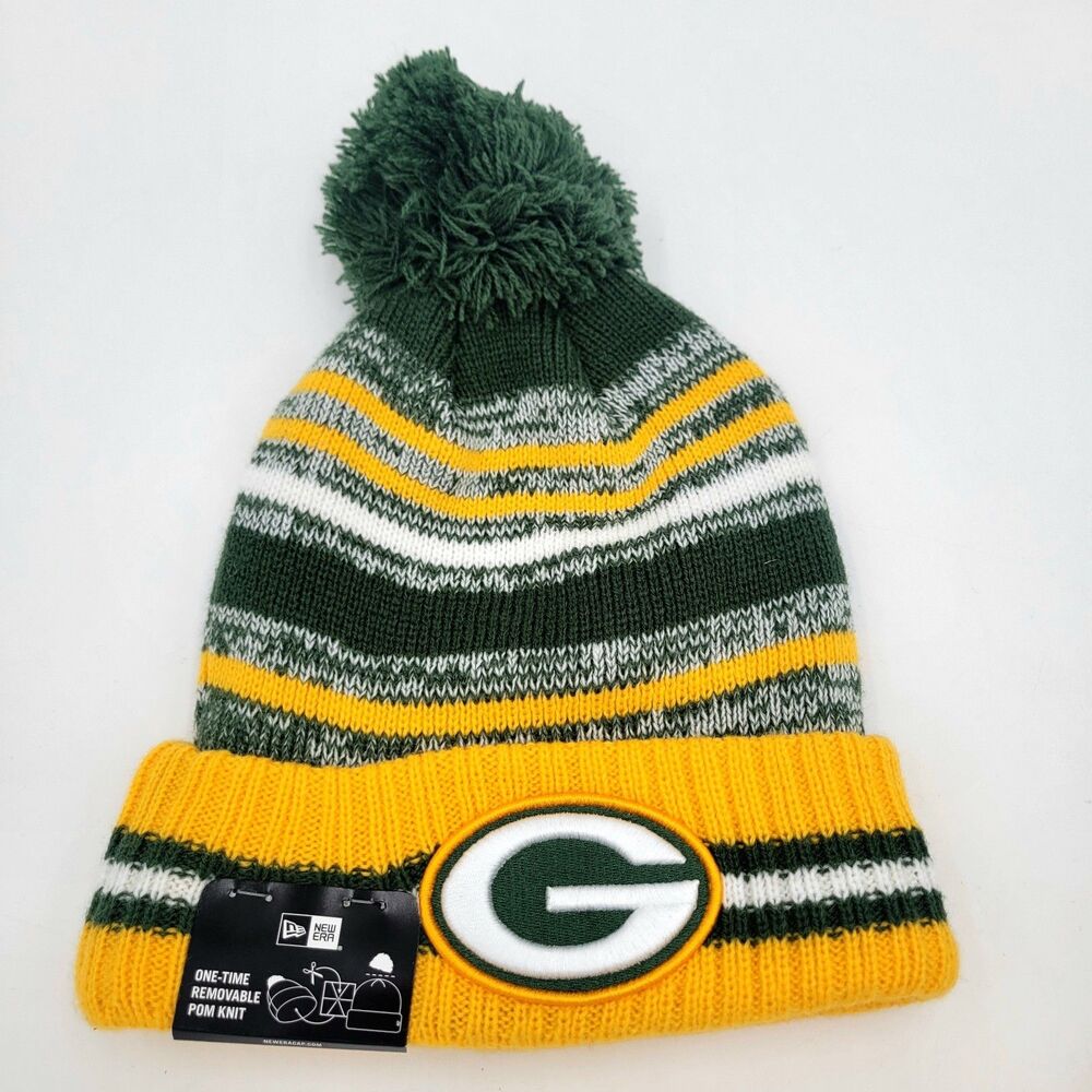 New Era Green Bay Packers NFL Winter Knit Pom Beanie OSFA NWT